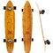 Magneto 44-inch Kicktail Cruiser Longboard Skateboard - Bamboo & Canadian Maple Deck - Ideal for Commuting, Cruising, Carving, Downhill Riding - Suitable for Adults, Teens & Kids (Black)